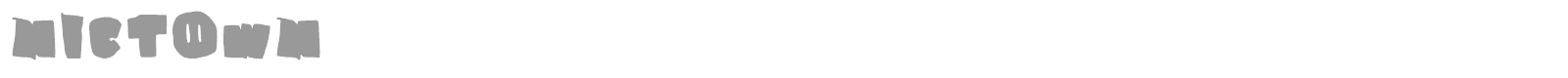 Nictown font preview