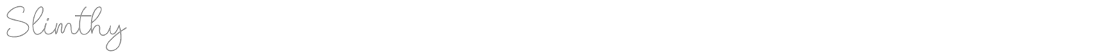 Slimthy font preview
