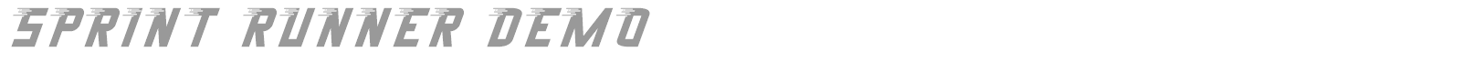 Sprint Runner font preview