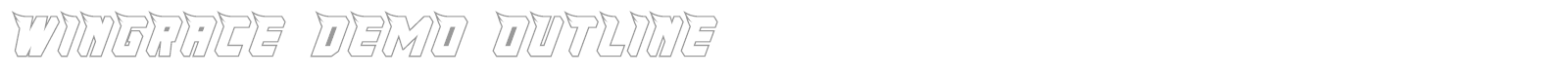 WingRace font preview