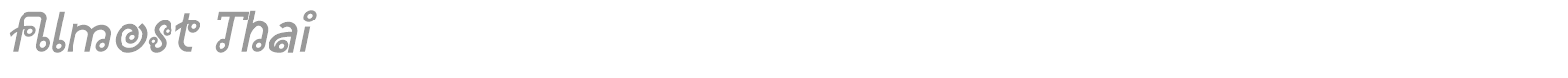 Almost Thai font preview