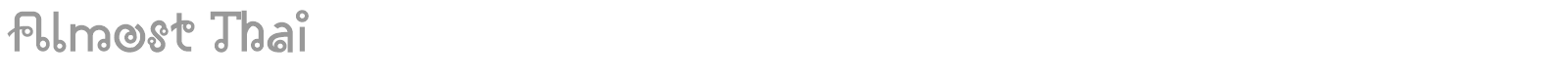 Almost Thai font preview