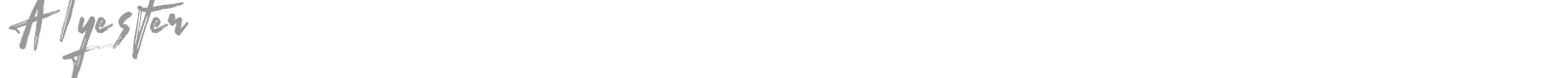 Alyester font preview