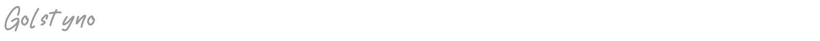 Golstyno font preview