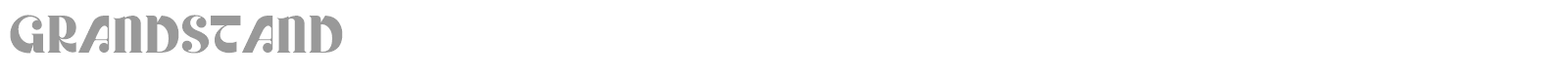 Grandstand font preview