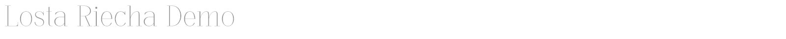Losta Riecha font preview