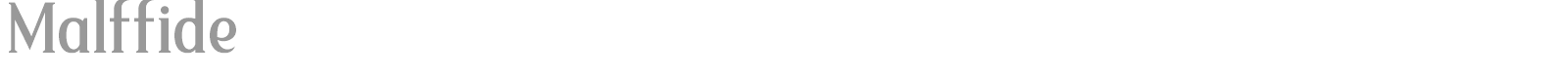 Malffide font preview