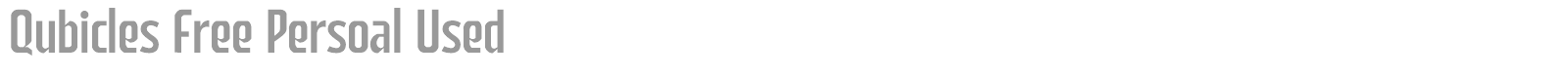 Qubicles font preview