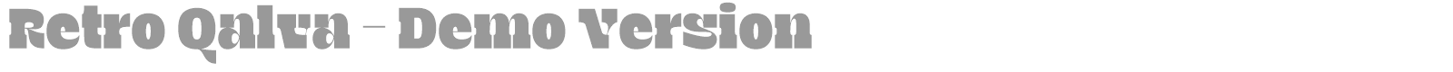 Retro Qalva font preview