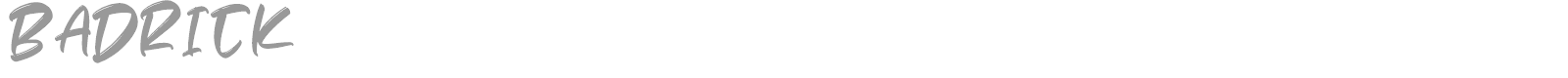Badrick font preview