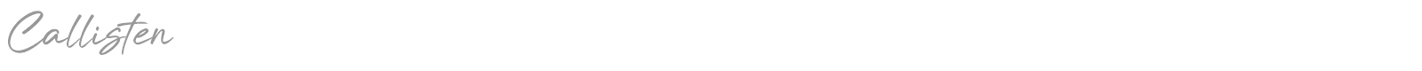 Callisten font preview