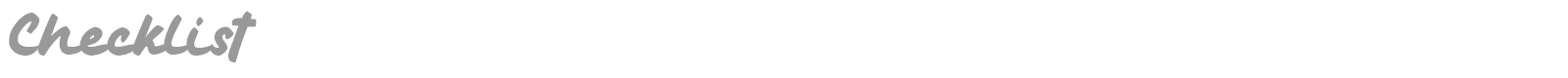 Checklist font preview