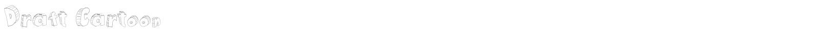 Draft Cartoon font preview