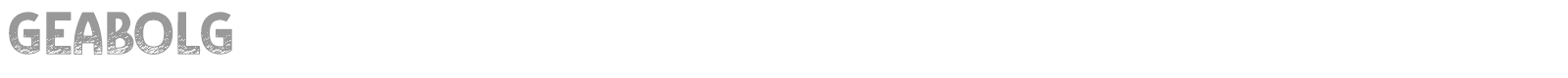Geabolg font preview