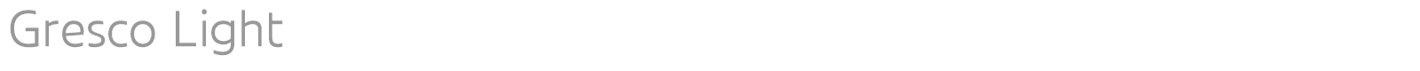 Gresco font preview