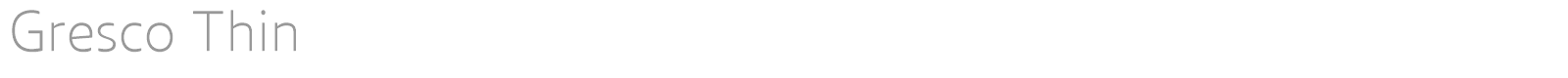 Gresco font preview