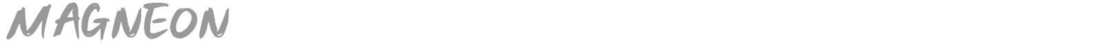Magneon font preview