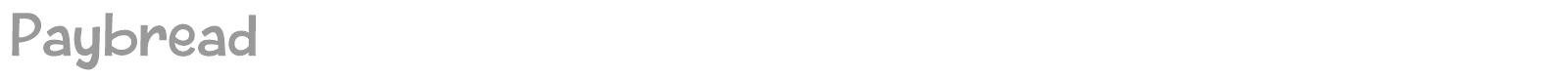 Paybread font preview