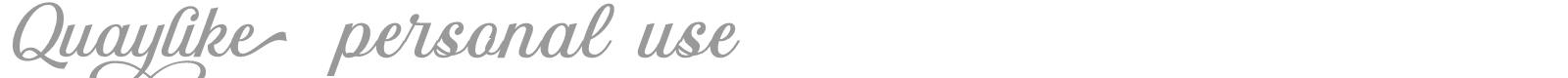 Quaylike font preview