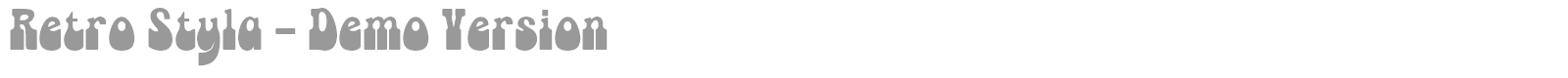 Retro Styla font preview