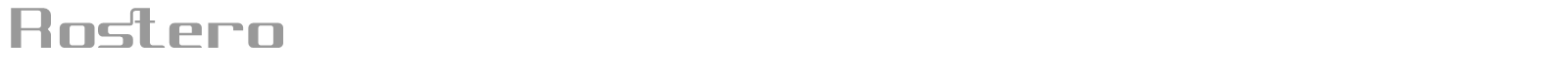 Rostero font preview