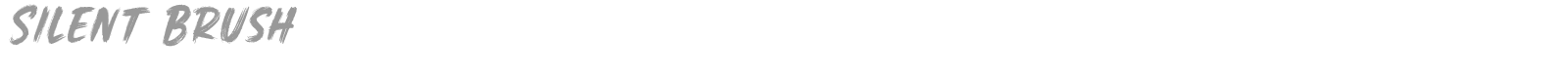 Silent Brush font preview