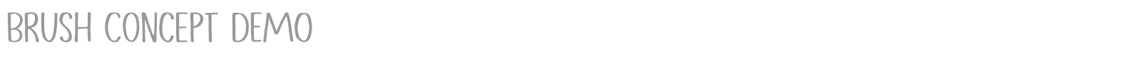 Brush Concept font preview