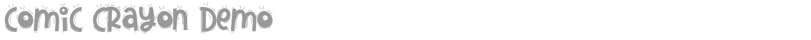 Comic Crayon font preview