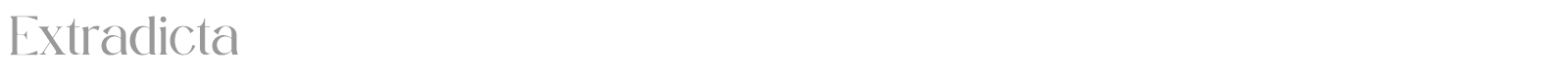 Extradicta font preview