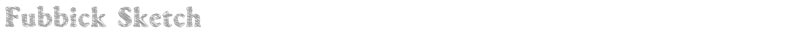 Fubbick font preview