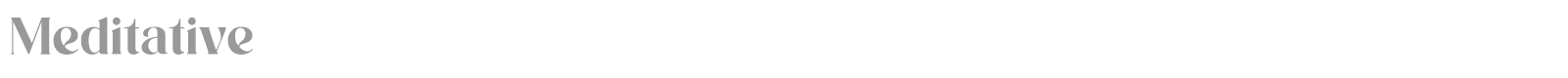 Meditative font preview