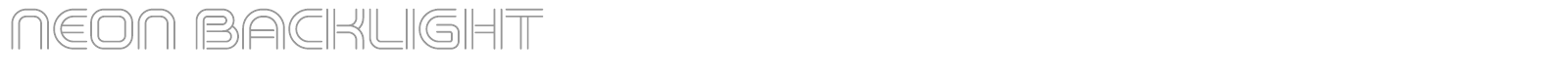 Neon Backlight font preview