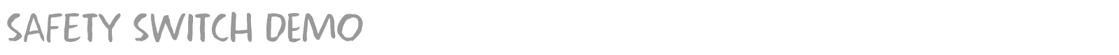 Safety Switch font preview