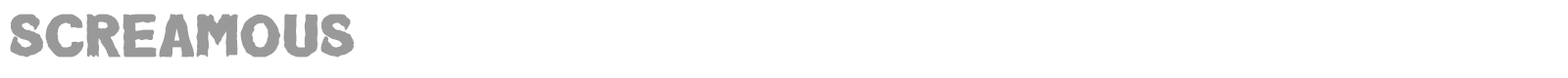 Screamous font preview