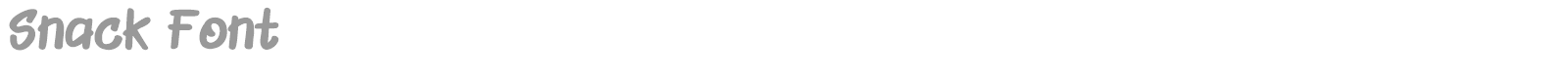 Snack Font font preview