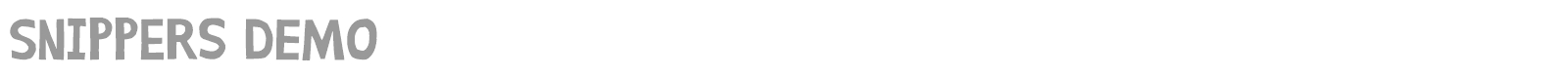 Snippers font preview