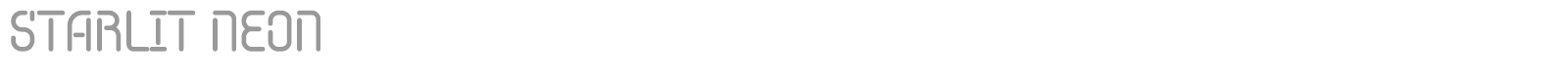 Starlit Neon font preview