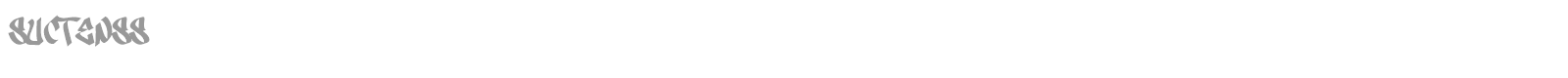 Suctenss font preview