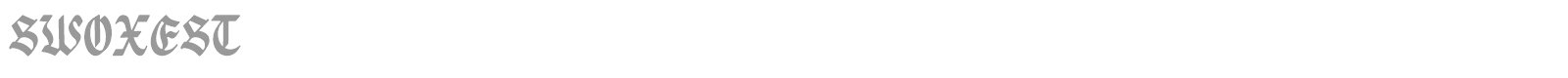 Swoxest font preview
