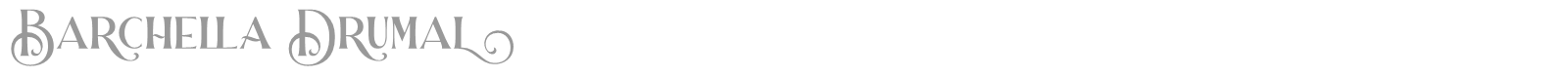 Barchella Drumal font preview