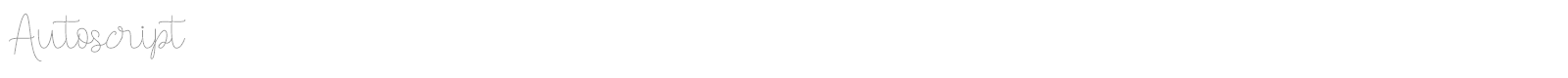 Autoscript font preview