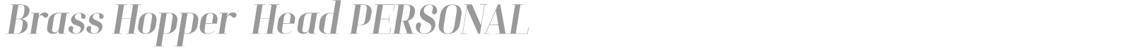 Brass Hopper Head font preview