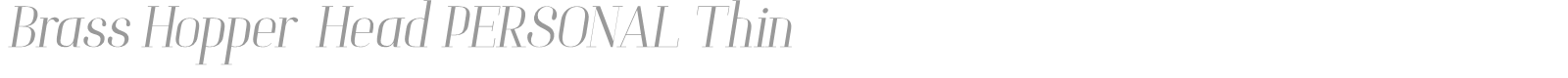 Brass Hopper Head font preview
