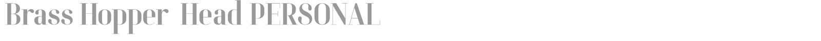 Brass Hopper Head font preview