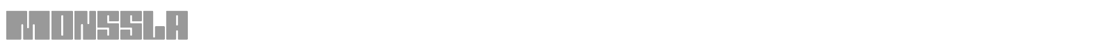 Monssla font preview