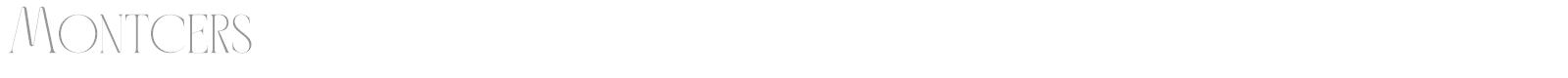 Montcers font preview