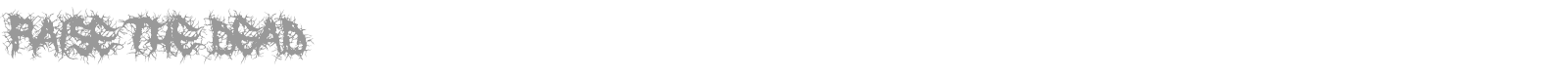 Raise the Dead font preview