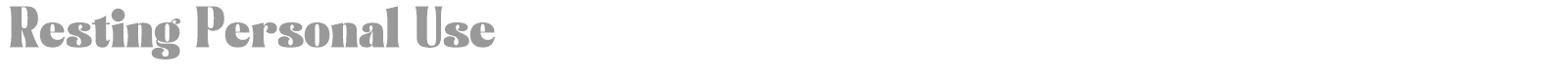 Resting font preview