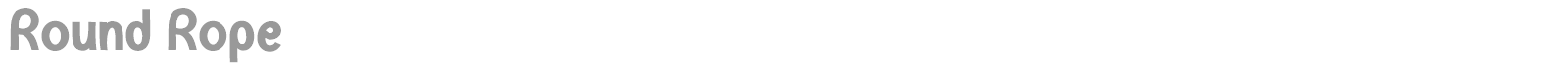 Round Rope font preview