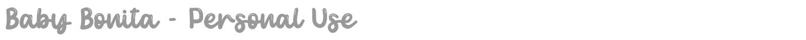Baby Bonita font preview